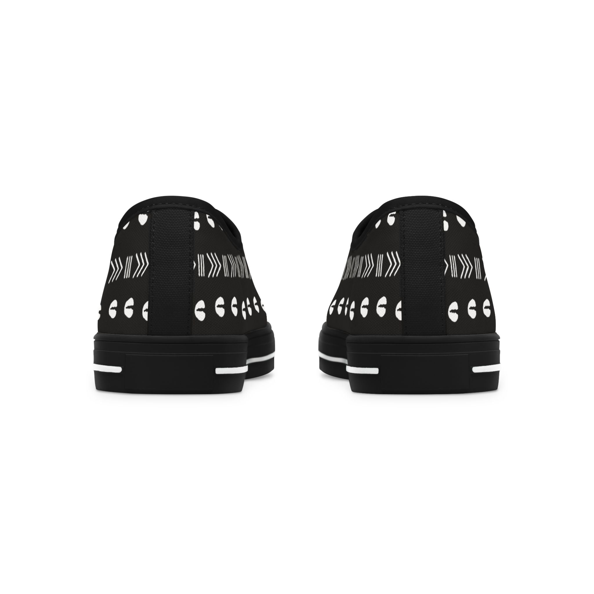 Tribal Sneakers | Cowrie African Print Shoe | Womens Low Canvas