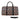 African Travel Bag Leather Traditional Ankara Print-Bynelo