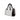 African Print Hand Bag Mud Cloth Geometric White & Black-Bynelo