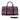 African Leather Bag for Travel Mud Cloth Geometric Pink-Bynelo