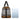 African Leather Bag for Travel Doodle Kuba Pattern-Bynelo