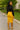 Yellow Pencil Skirt Midi – Modern Minimalist Silhouette-Bynelo