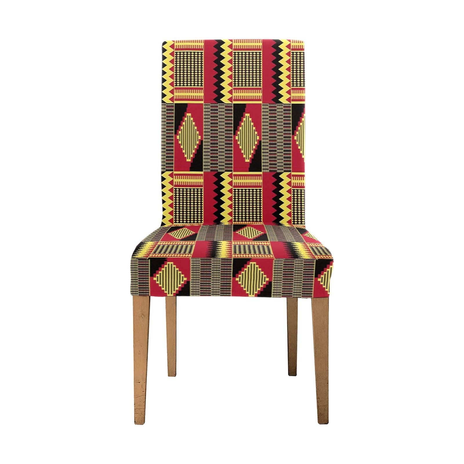 Kente African Print Chair Covers - Removable & Stylish