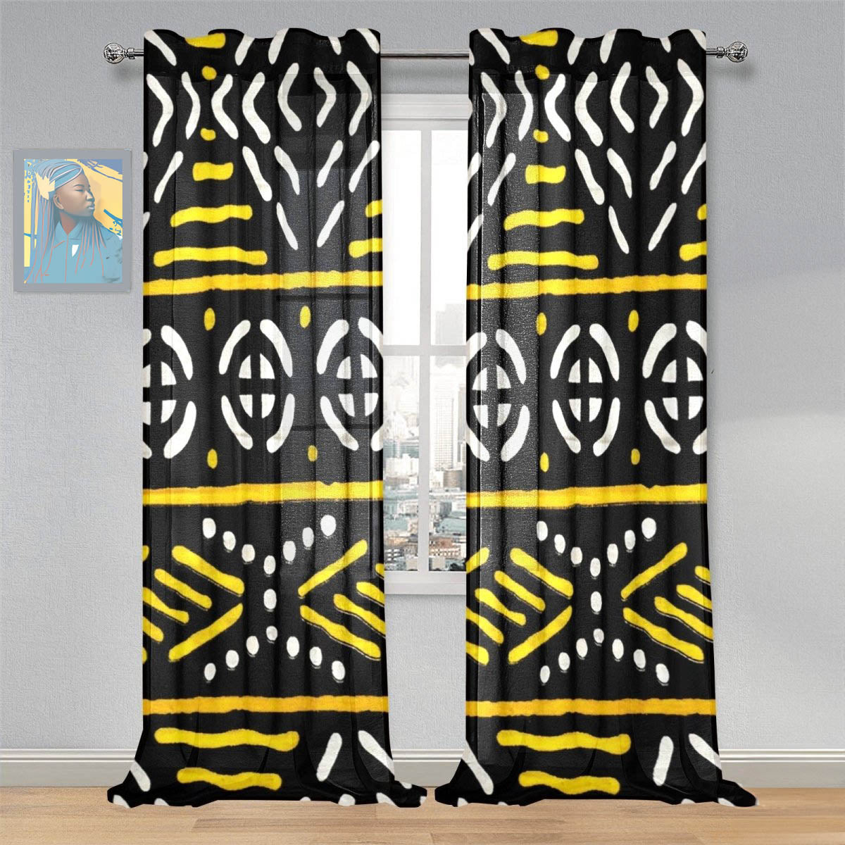 African Curtain Bogolan Tribal Print (Two-Piece) - Bynelo