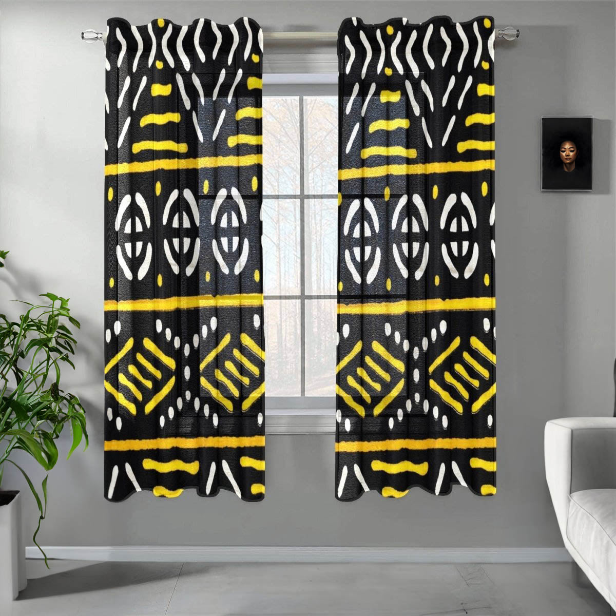 African Curtain Bogolan Tribal Print (Two-Piece) - Bynelo
