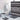 African Bathroom Sets Mud Cloth Print Zigzag Black - 4 Piece-Bynelo