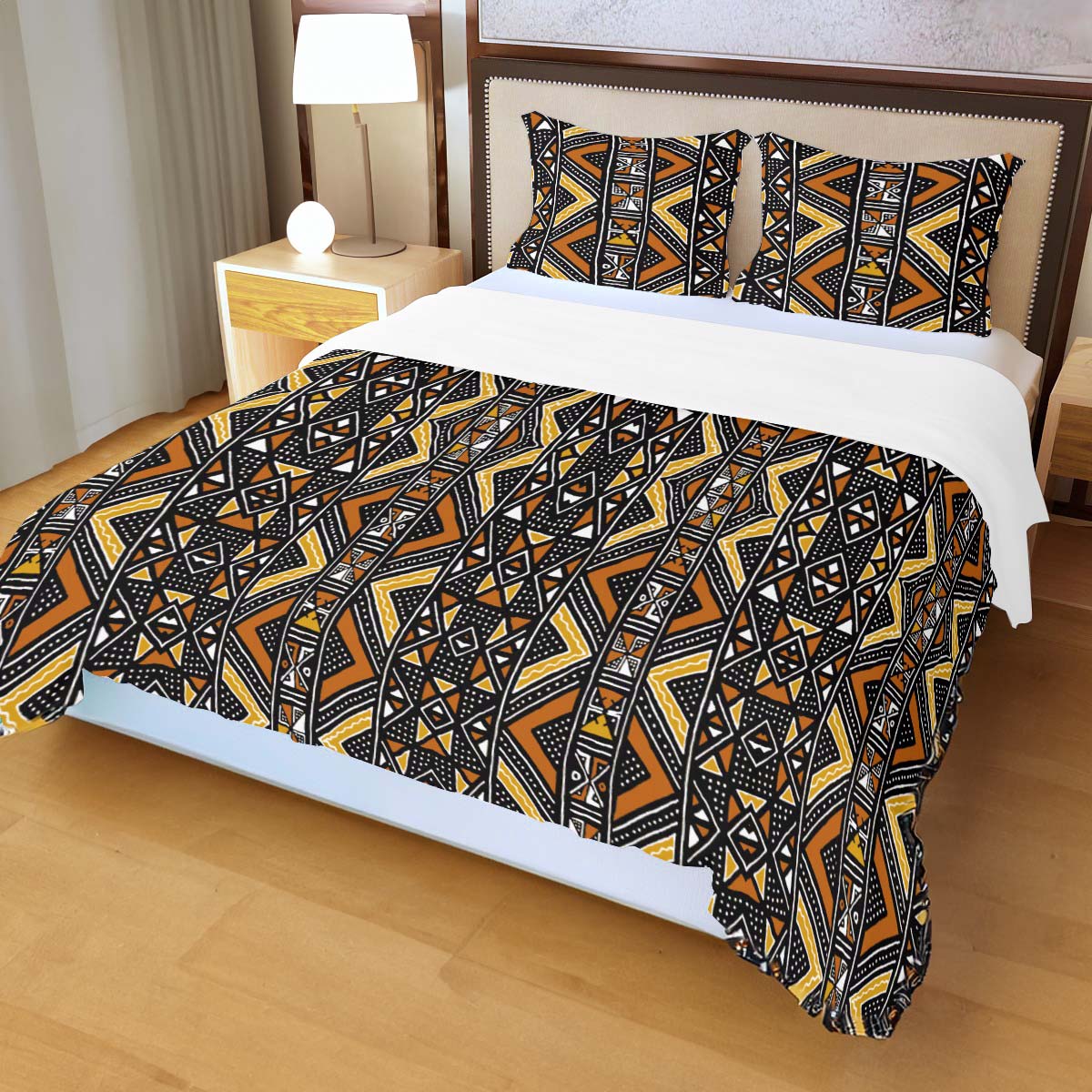 Mudcloth Bedding African Comforter Set Duvet & Pillow Cases