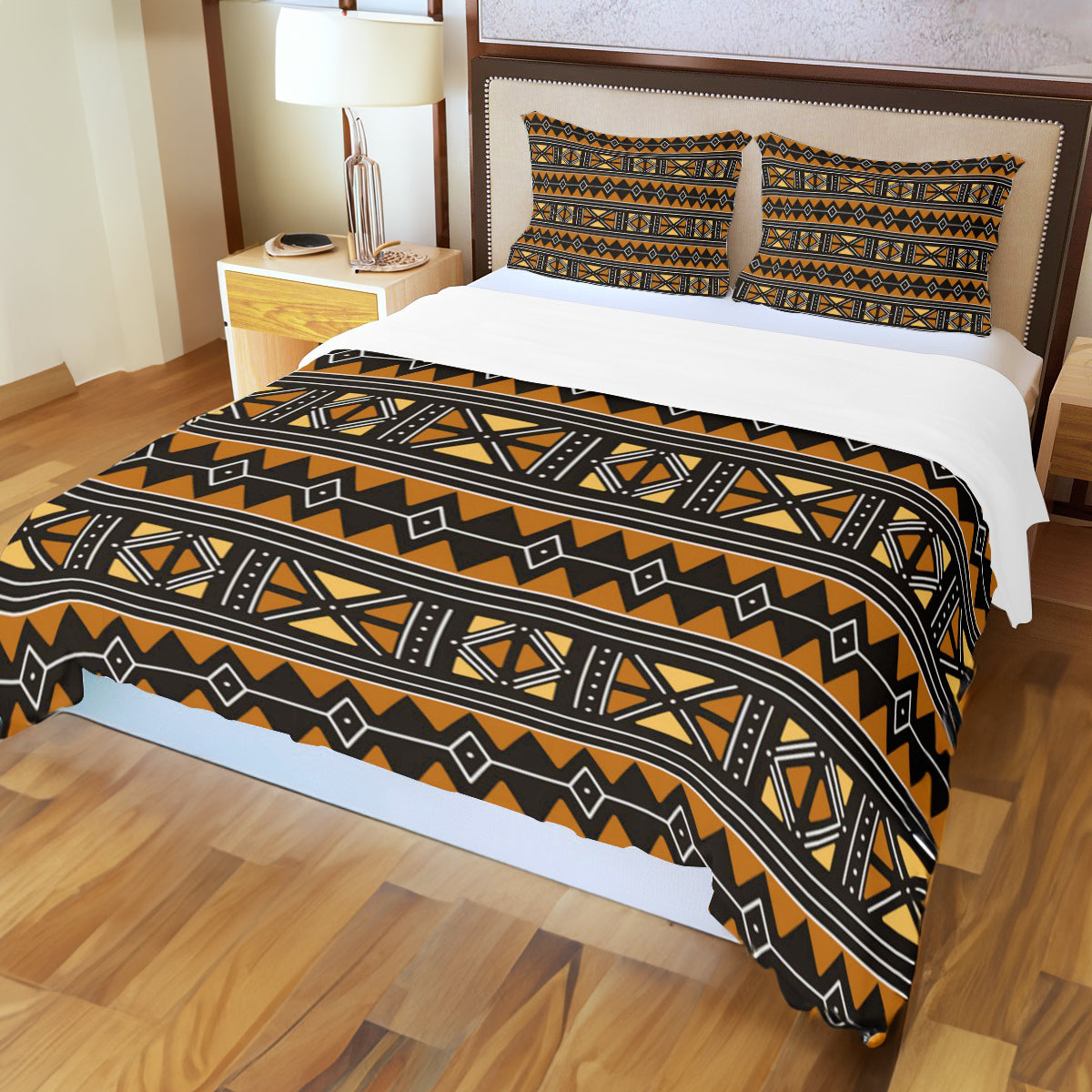 African Bedding Sets Mudcloth Duvet & Pillow Case - Bynelo