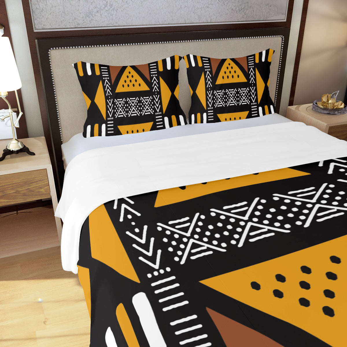 African Bedding Set Tribal (3 Piece Duvet & Pillow Cases)