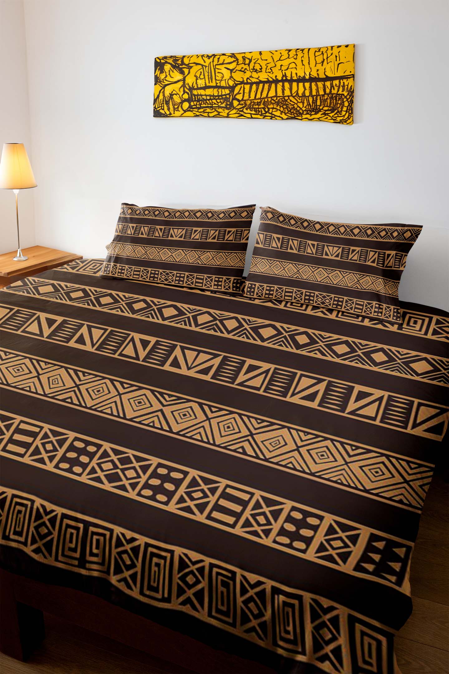 African Style Bedding Set Mudcloth Print Duvet & Pillow Case