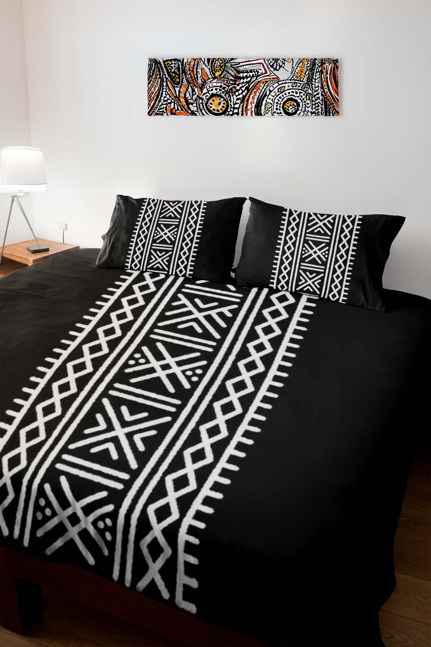 African Style Bedding Set Tribal Print Duvet & Pillow Cases