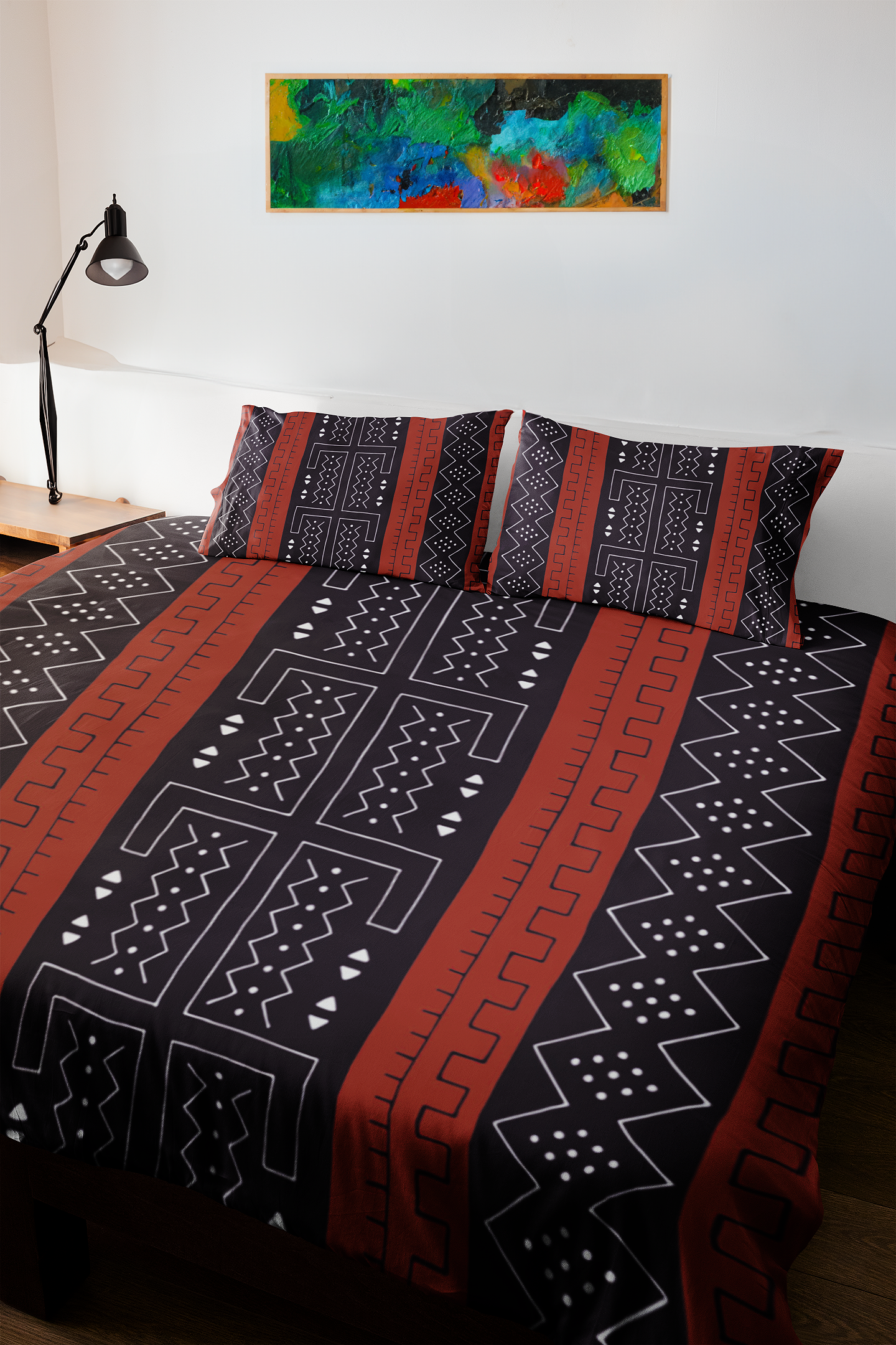 Aztec African Bedding Set Tribal (3 Piece Duvet & Pillow Cases)