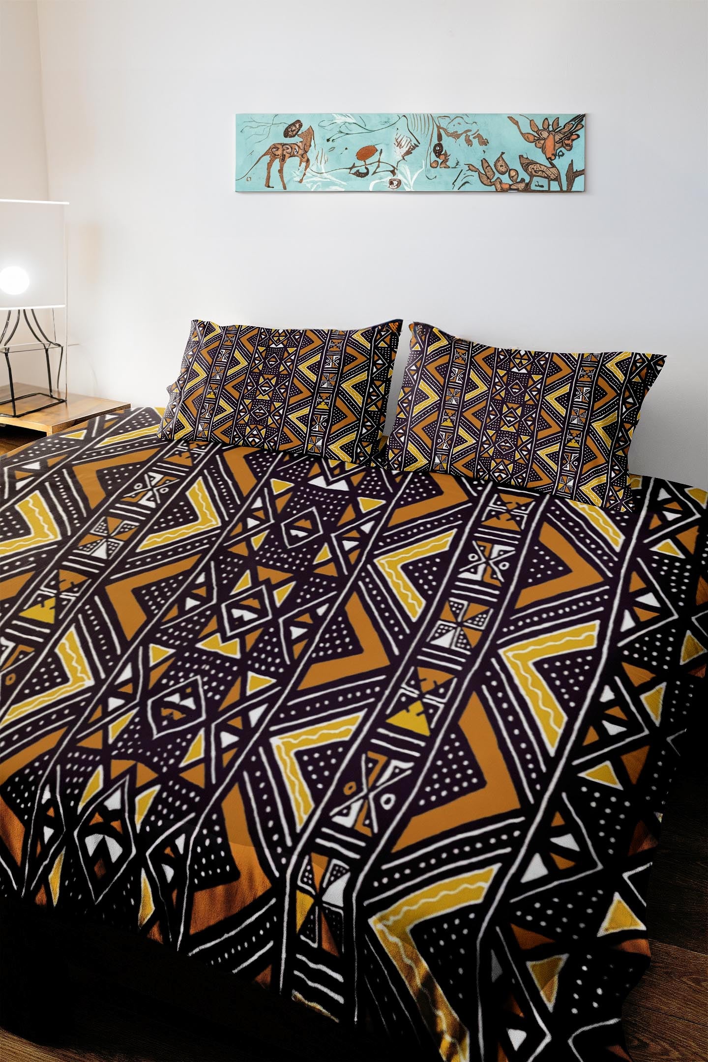 African Bedding Set (3 Piece Duvet & Pillow Cases) - Bynelo