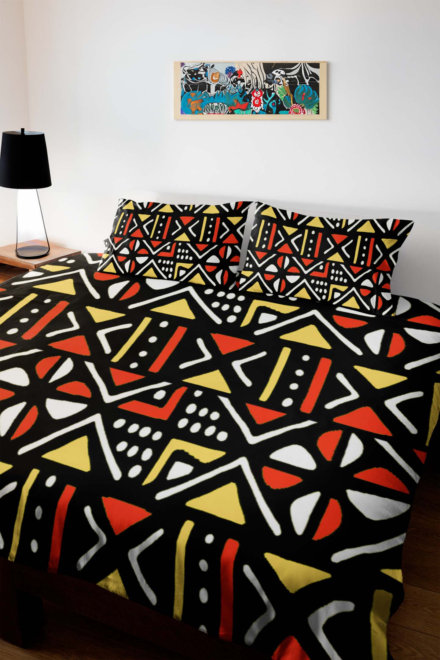 African Comforter Set Bedding Mudcloth Print Duvet & Pillow Cases