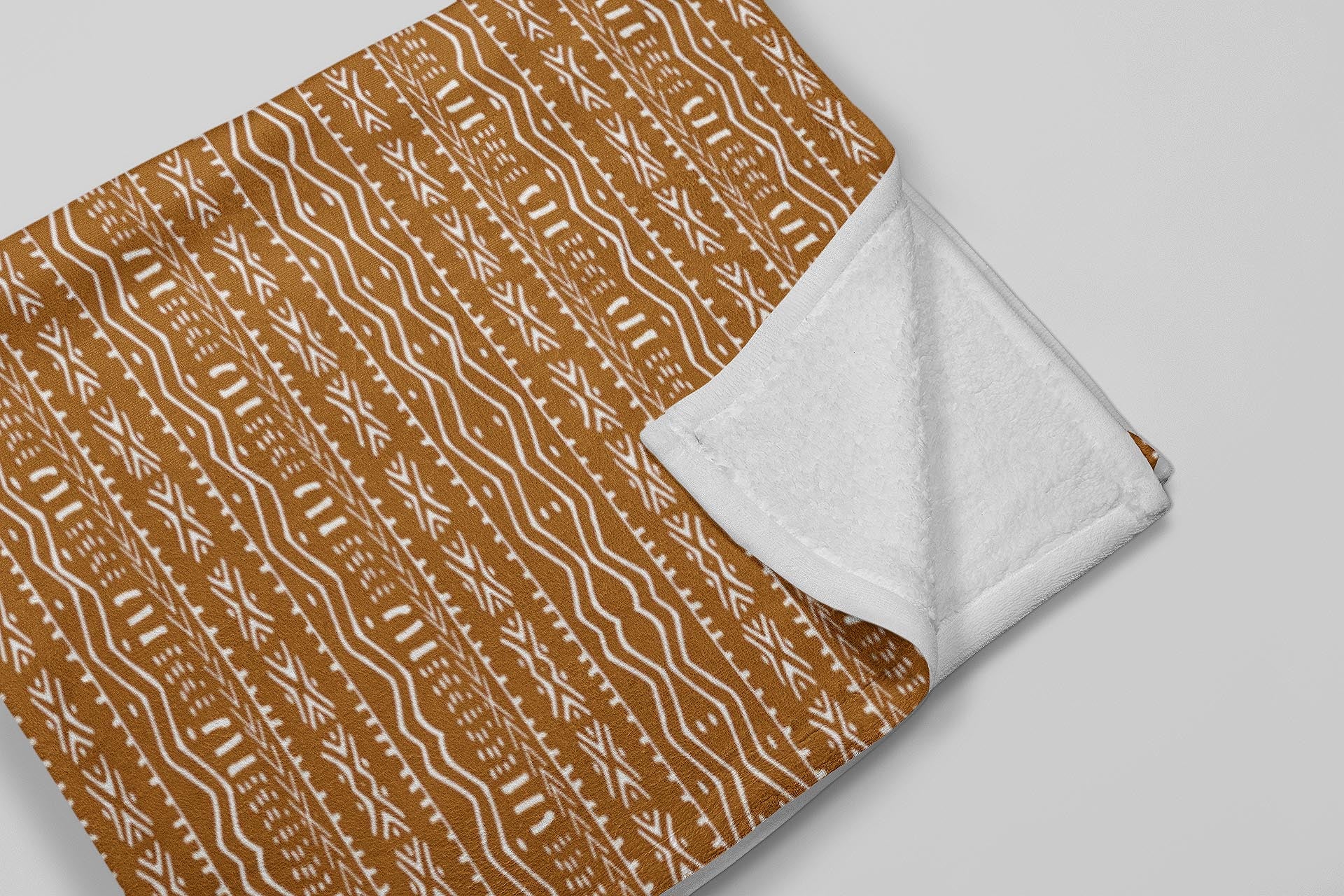 Traditional African Blanket Throw Fleece Tribal Print