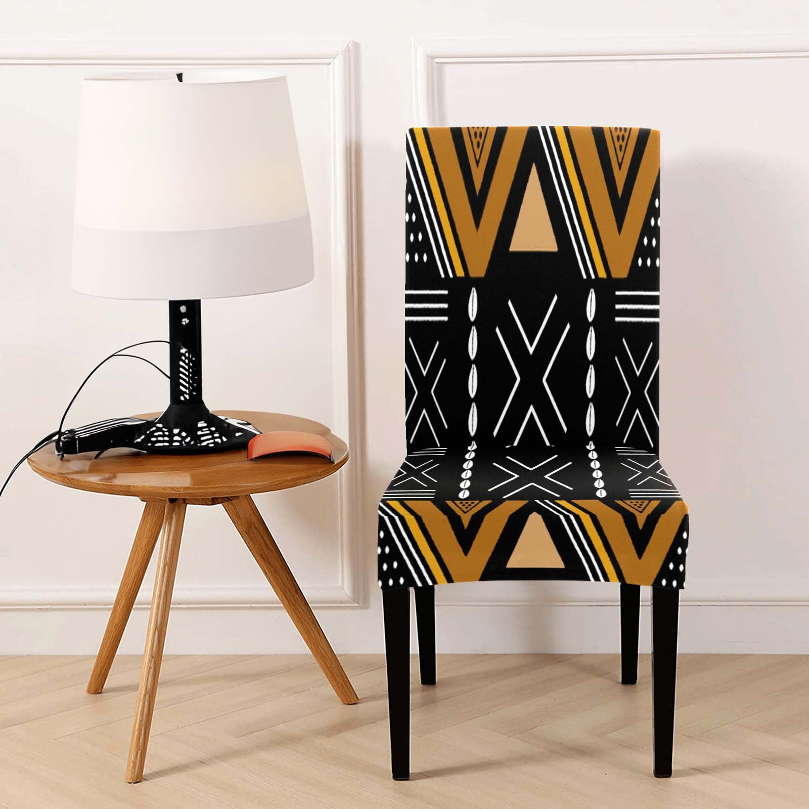 Dining African Removable Chair Cover Tribal Print - Bynelo