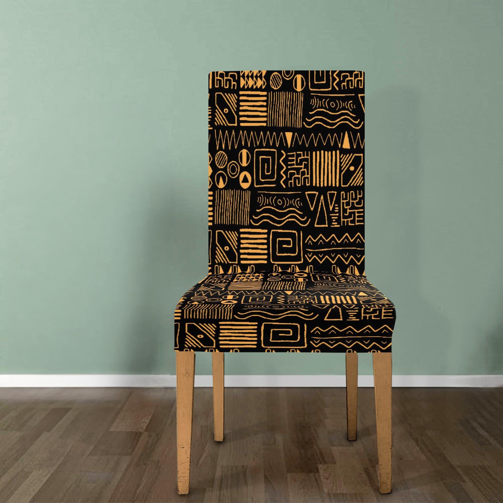 Vibrant African Chair Covers For Sale In Mudcloth Pattern