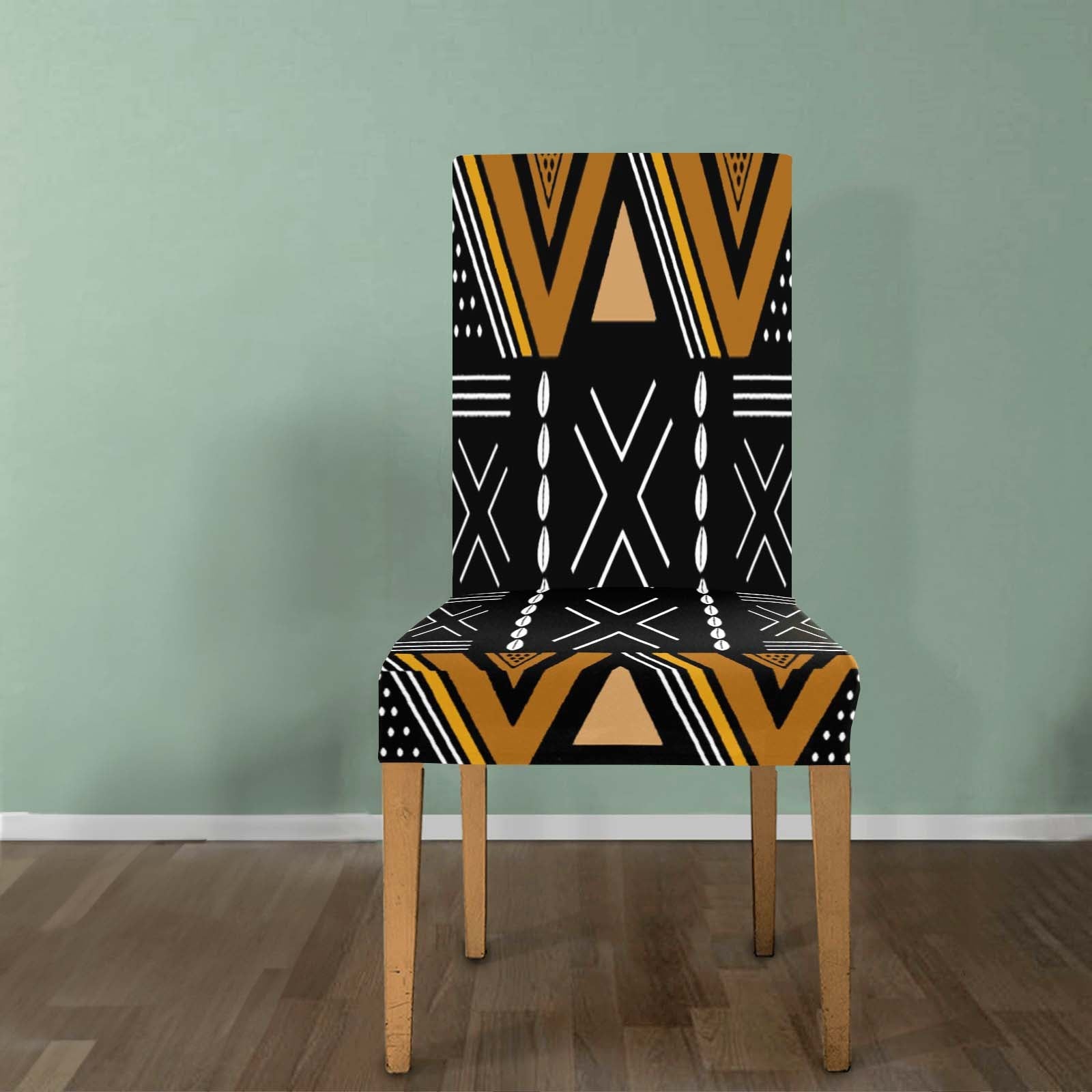 African Tribal Print Chair Covers - Removable & Stylish