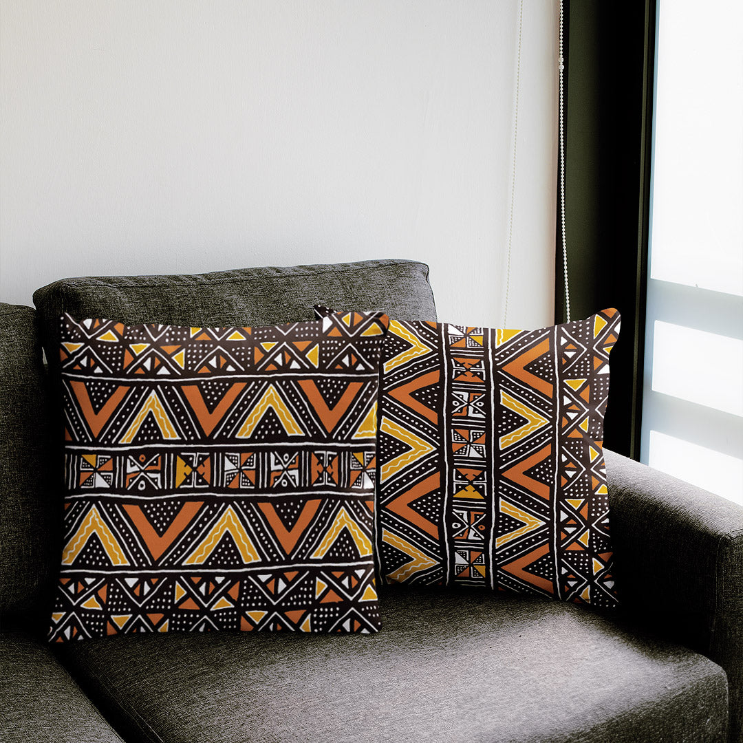 African Fabric Decorative Pillow Case Mudcloth Cushion Cover