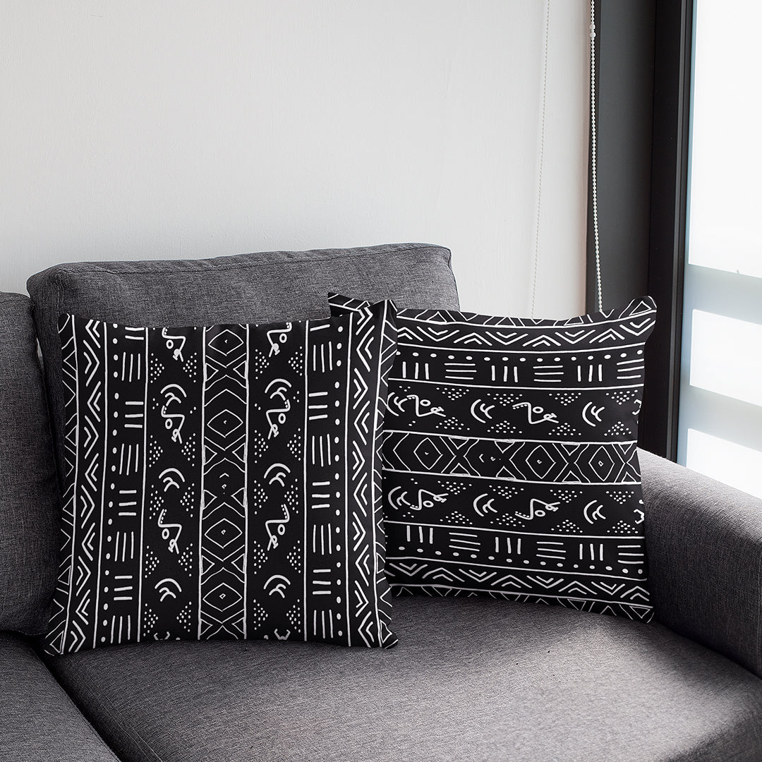African Mudcloth Pillow Case - Unique Throw Cushions