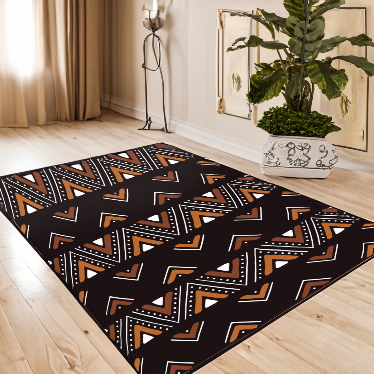 Heritage African Rug Carpet Mudcloth Print - Bynelo