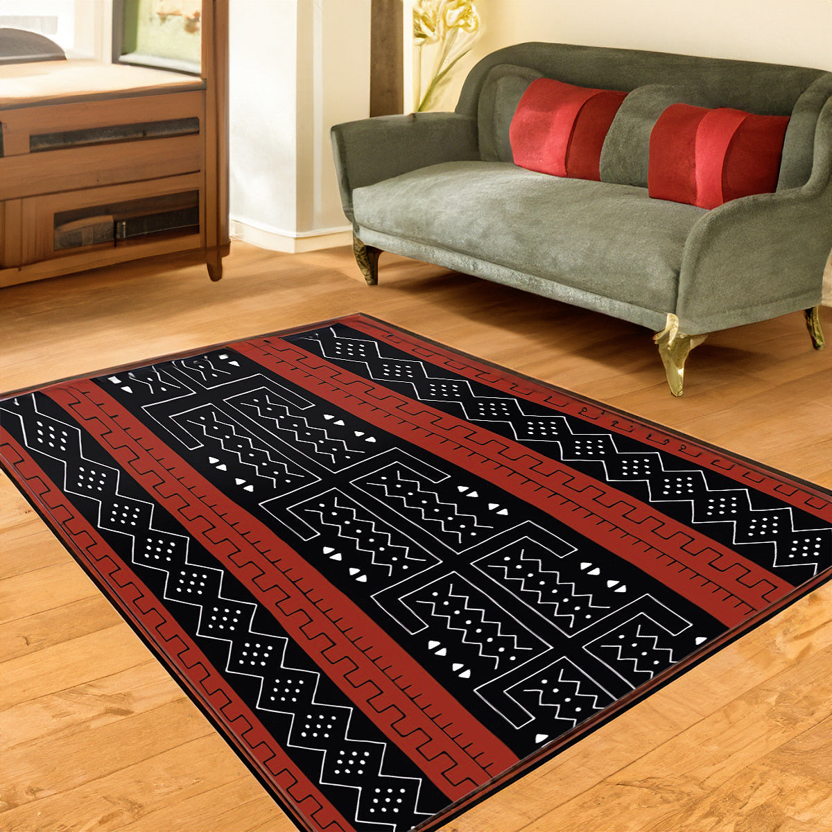 African Rug Carpet Tribal Print - Bynelo