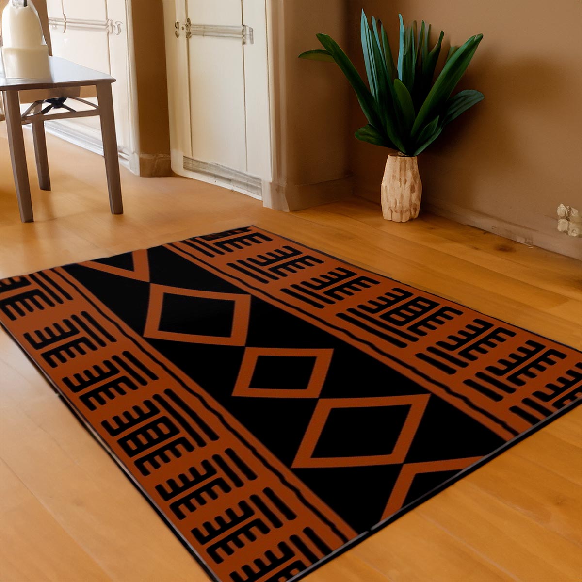 African Rug Tribal Print Indoor Carpet - Bynelo