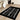 African Living Room - Black & White Mudcloth Print Carpet