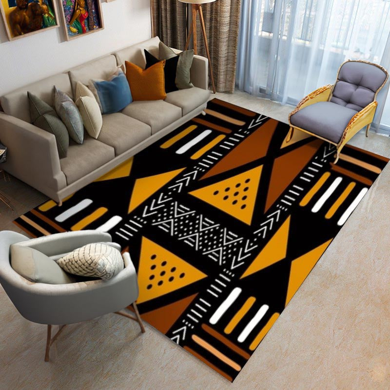 Afrocentric Tribal Rug - Authentic African Carpet