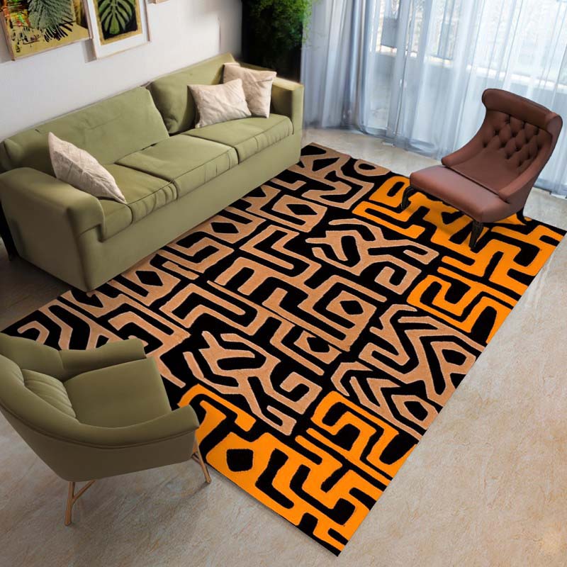 Kuba African Print Rug - Afrocentric Elegance for Your Space