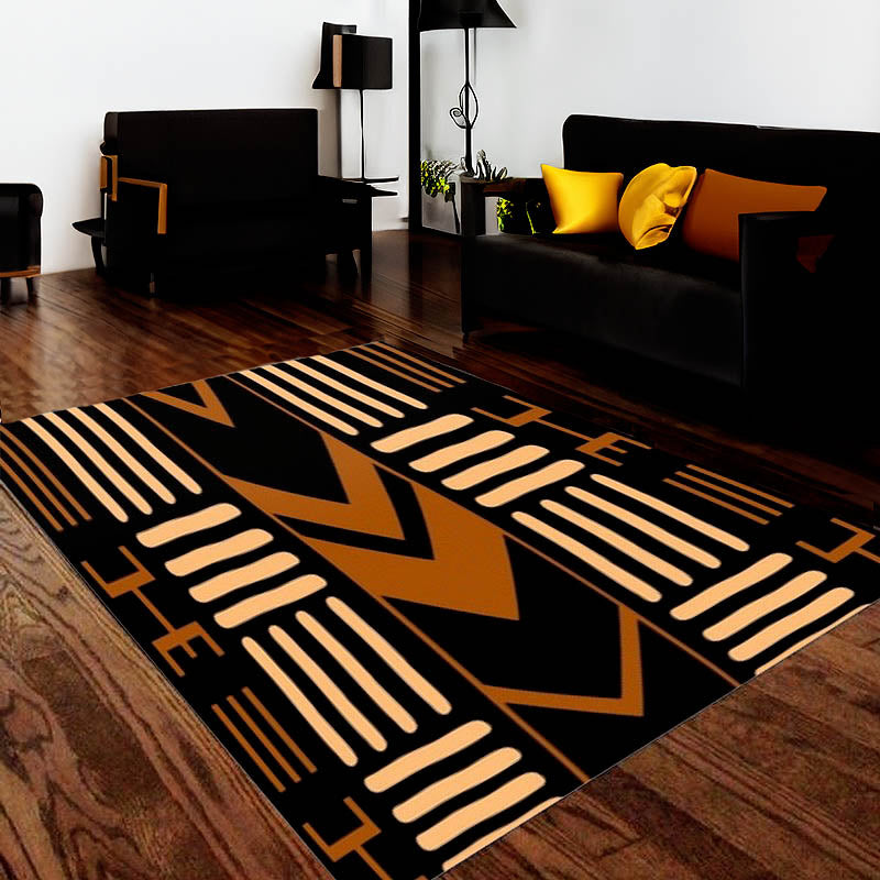 Ethnic Print African Carpet: Traditional Elegance for Floors
