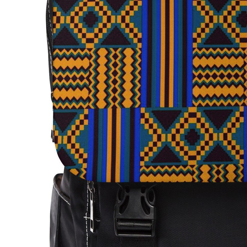 African Backpack Kente Print- Bynelo