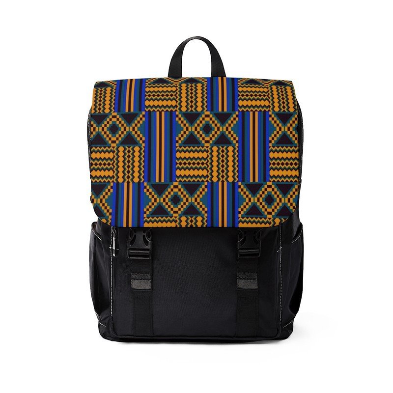 African Backpack Kente Print - Bynelo