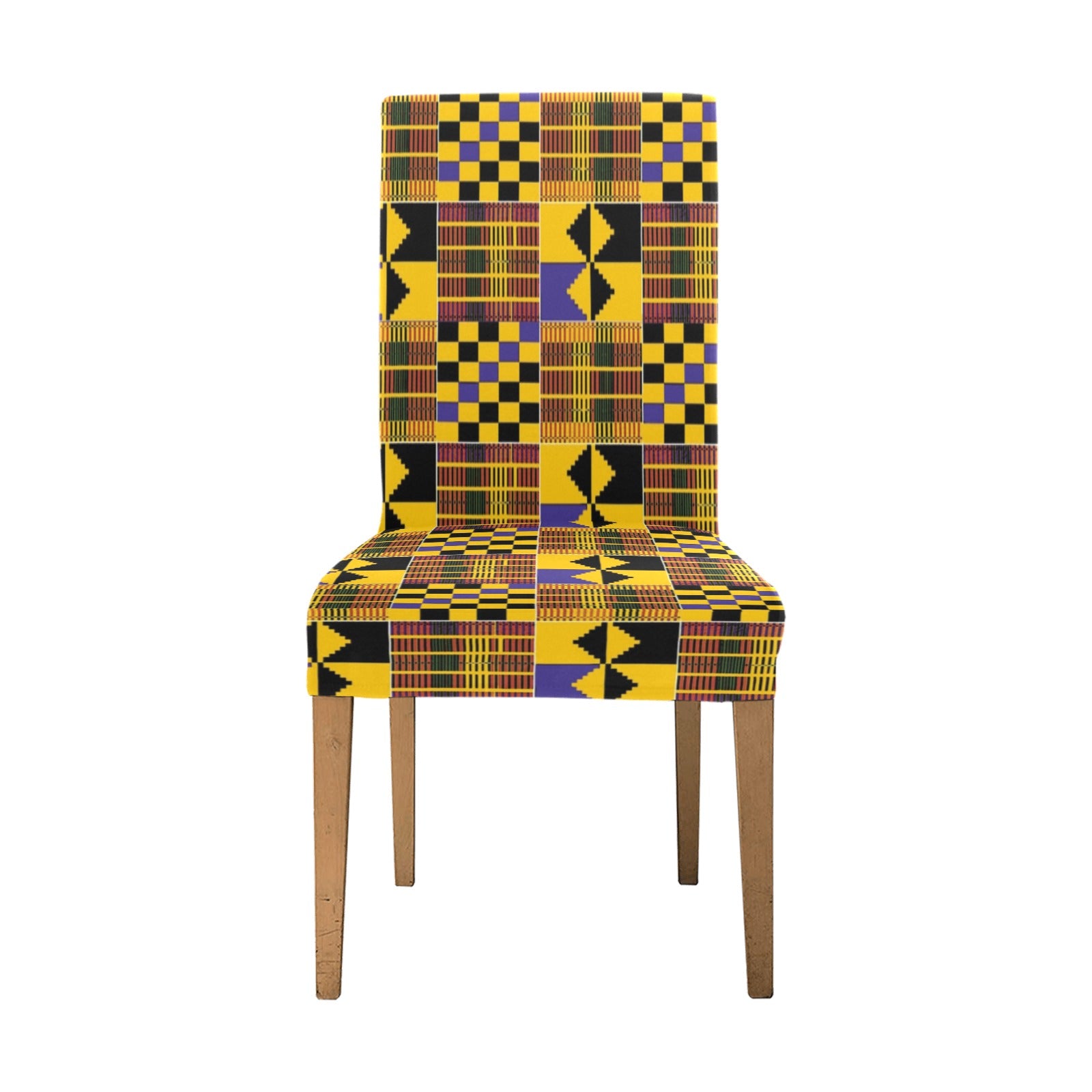 Best African Removable Chair Cover Kente Print - Bynelo
