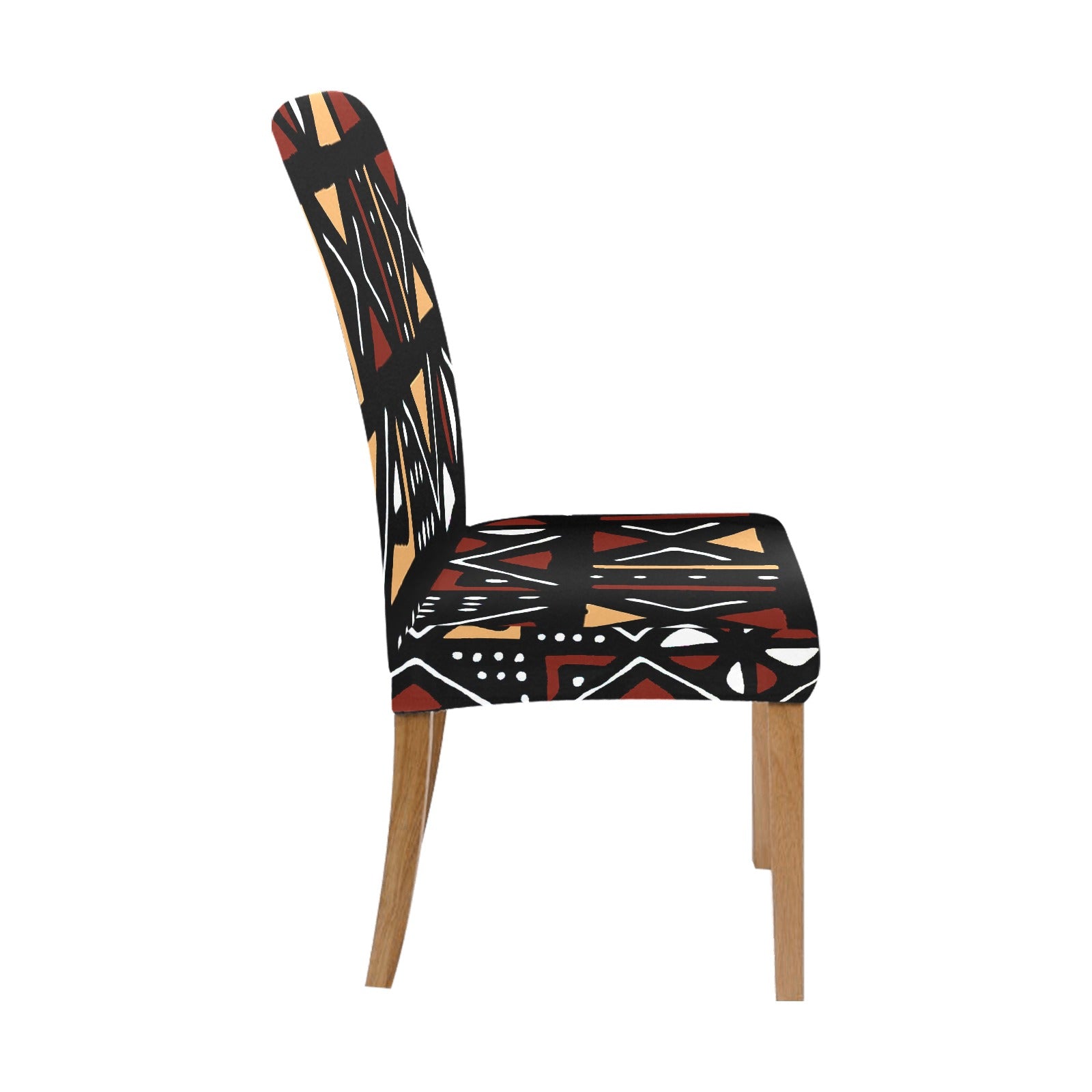 African Mudcloth Print Chair Cover | Removable & Stylish