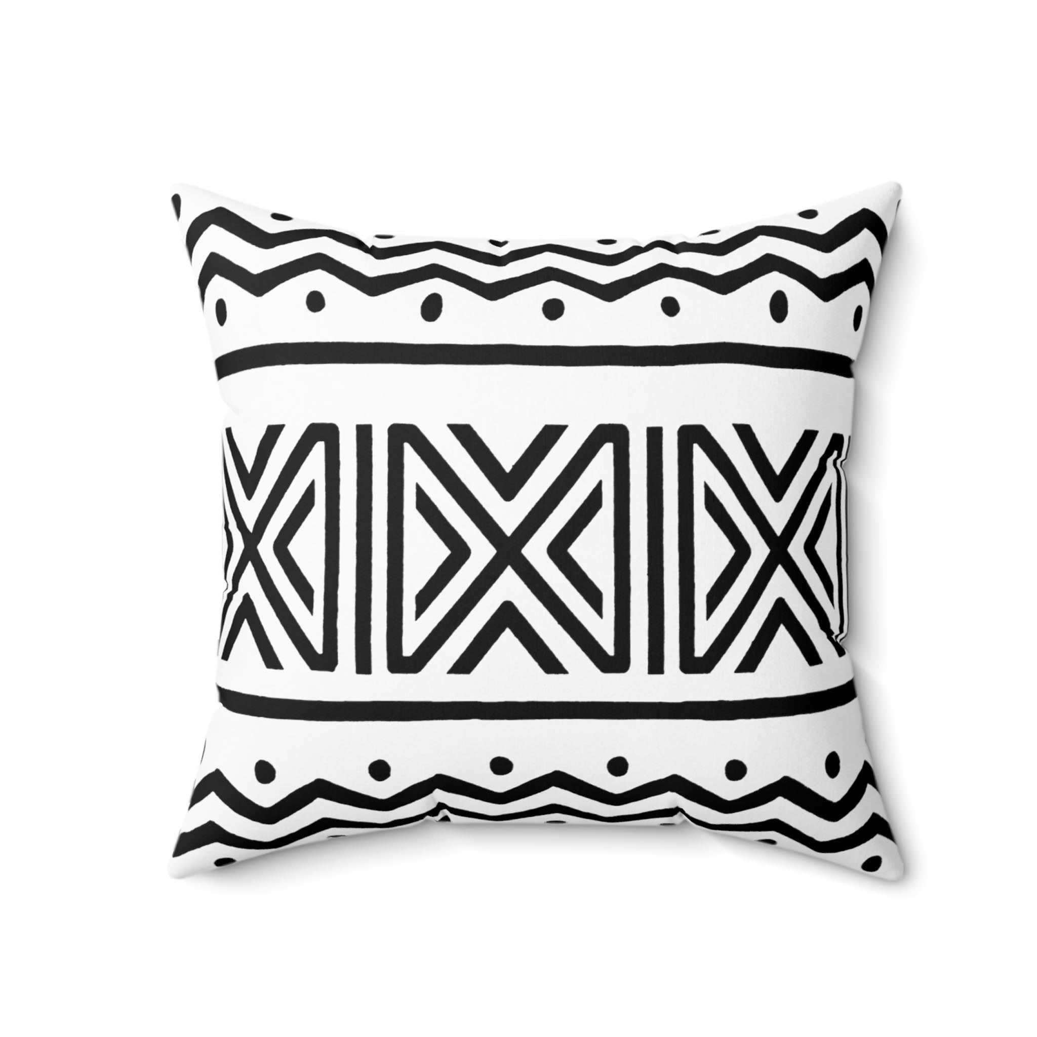 African Cushion Pillow Case Throw Cover Mudcloth Print (2 Sets)