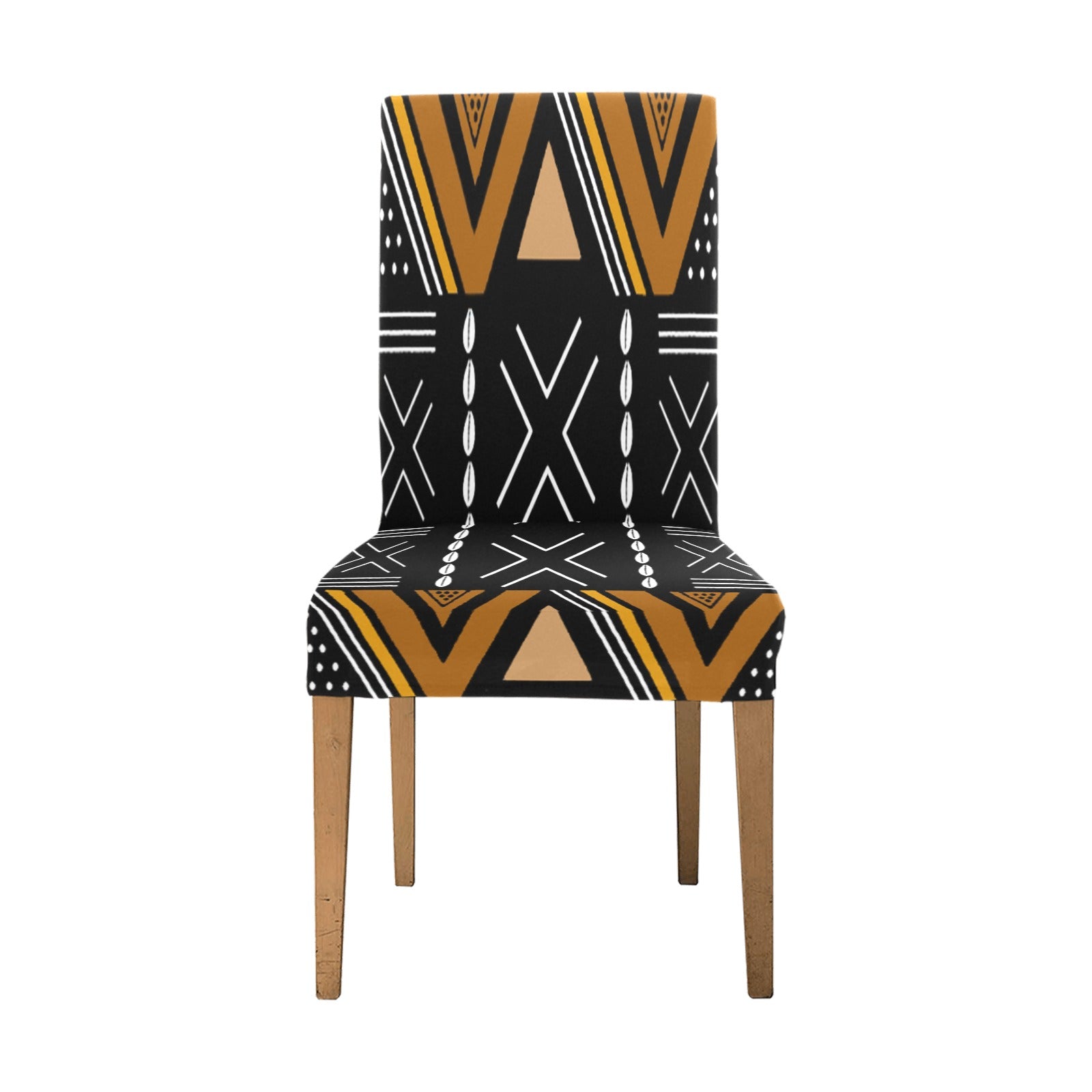 Dining African Removable Chair Cover Tribal Print - Bynelo
