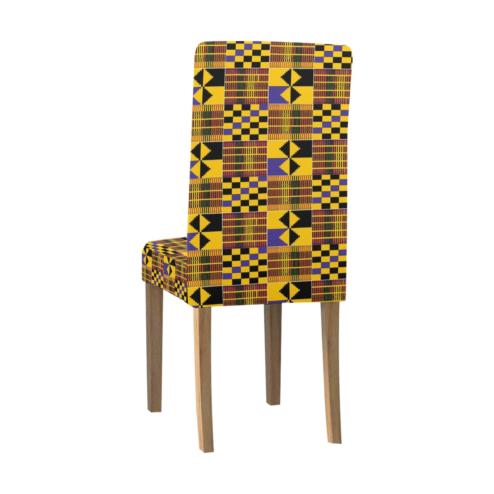 Best African Removable Chair Cover Kente Print - Bynelo