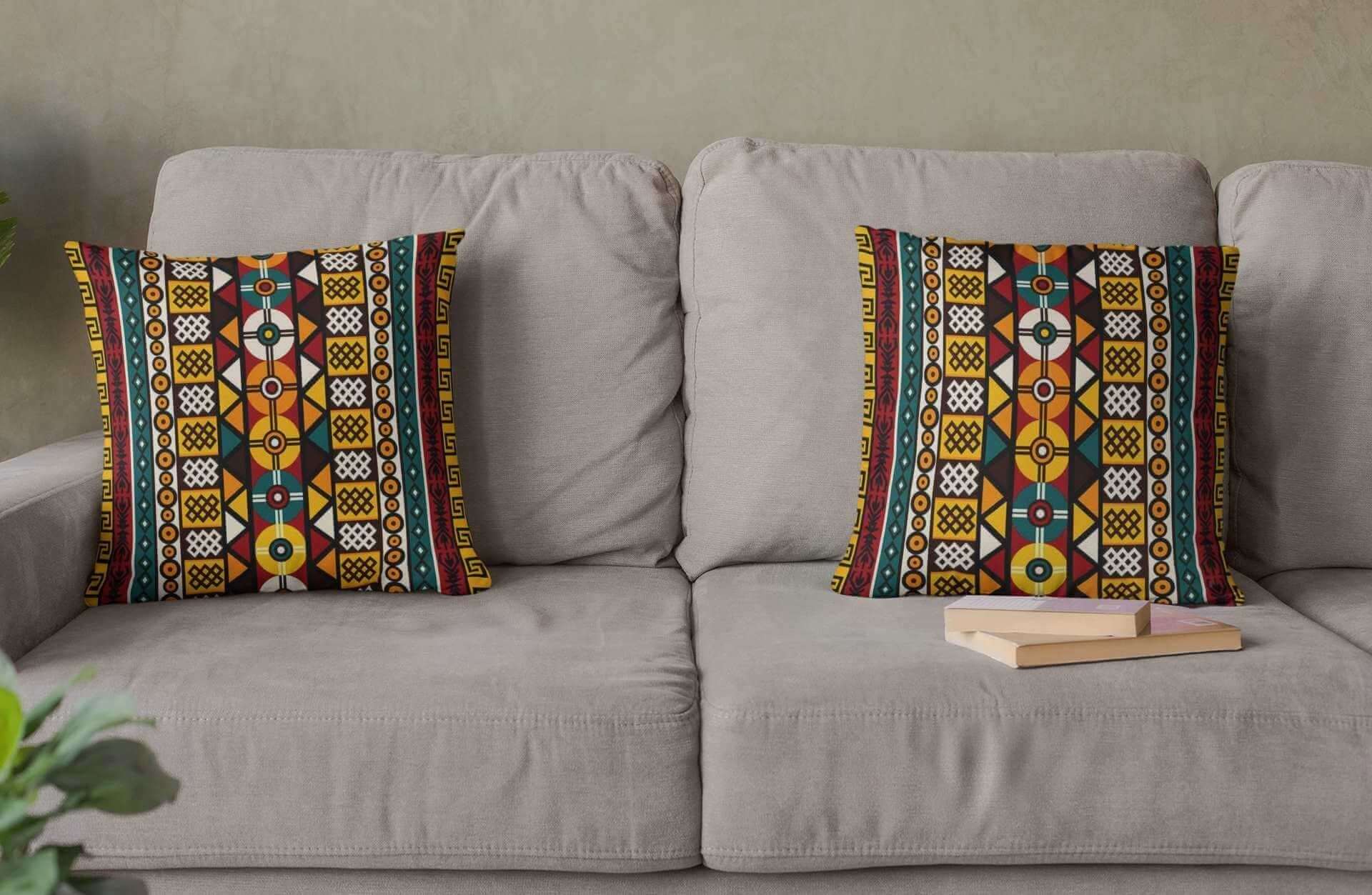 African Pillow Cases Sets Cushion Throw Cover Mudcloth Print