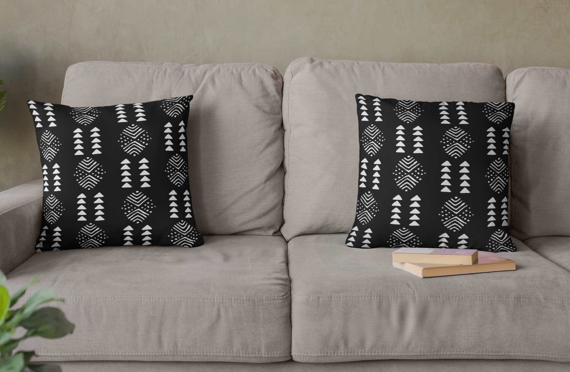 2 Sets of Tribal Cushion Pillow Case Throw Cover - Bynelo