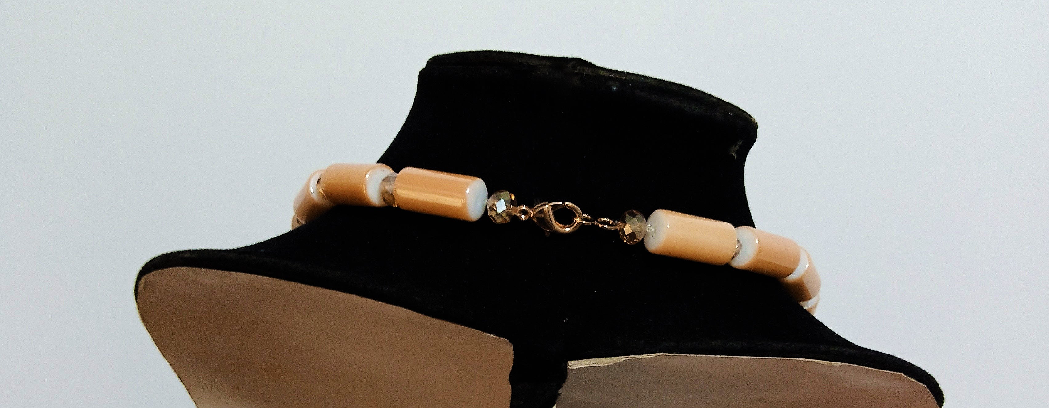 African Stone Necklace | Coral Bead Pipe Set