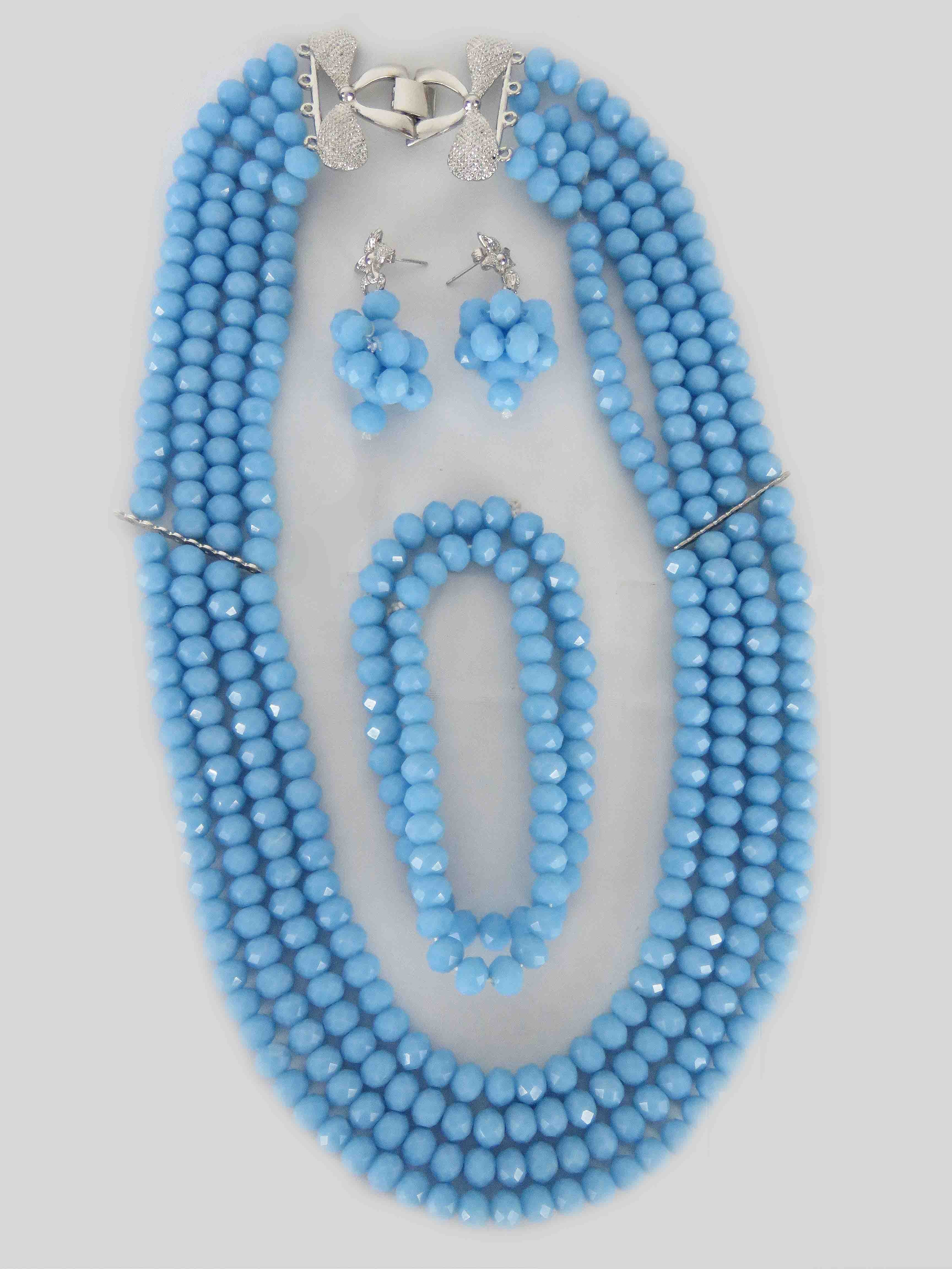 African Traditional Wedding Necklace | Layered Bead Set