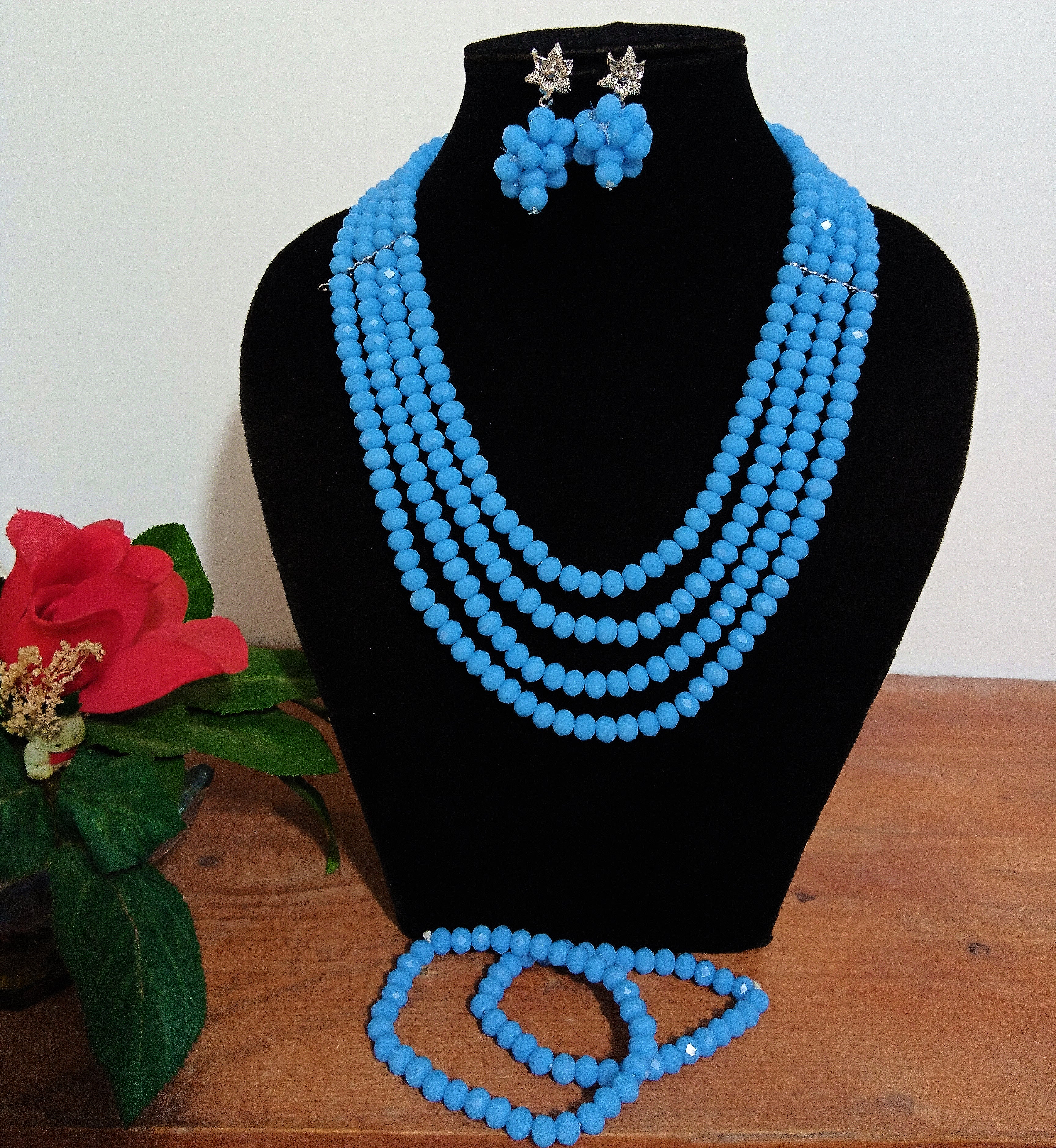 African Traditional Wedding Necklace | Layered Bead Set 2