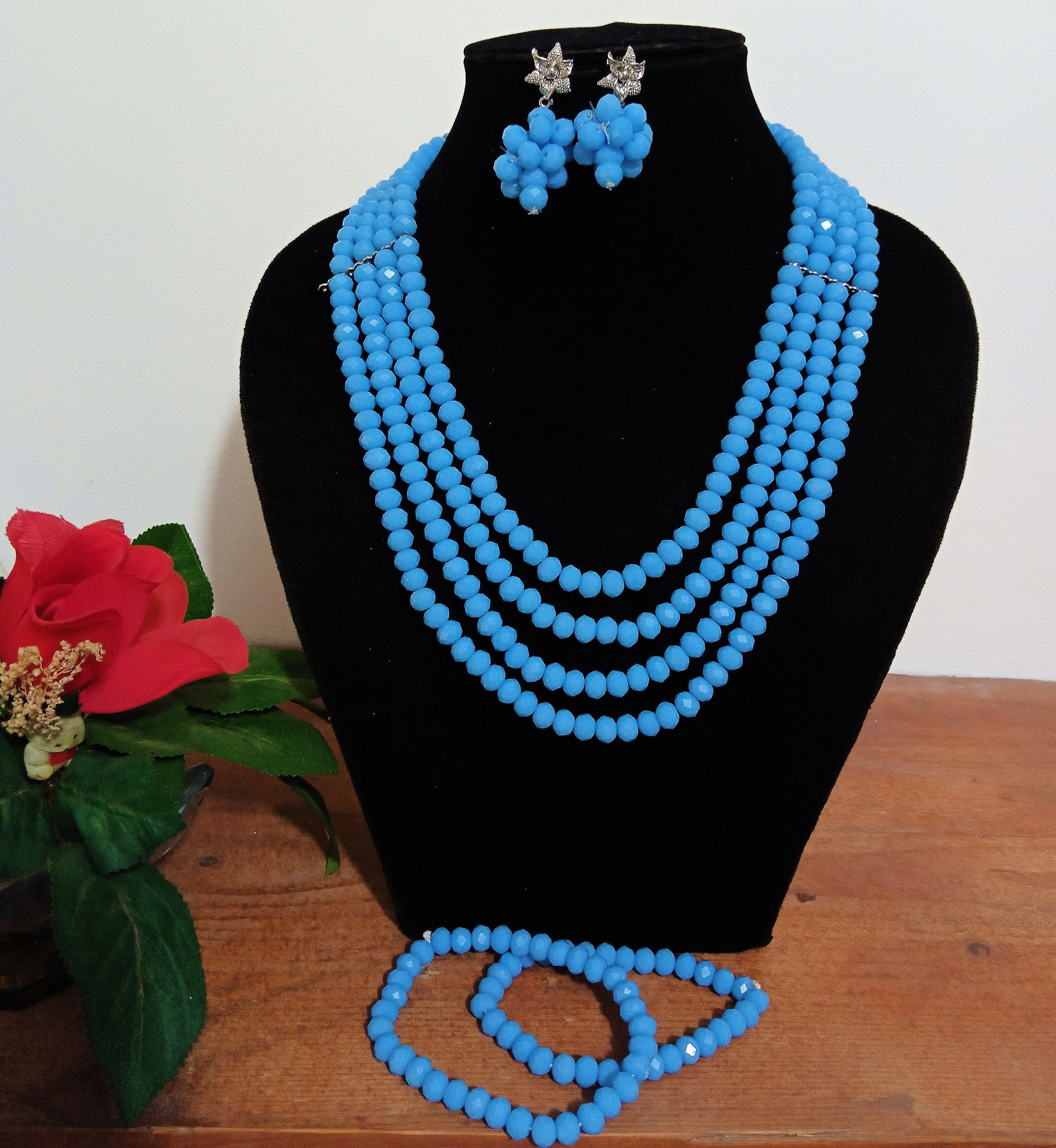 African Layered Necklace Bead Set