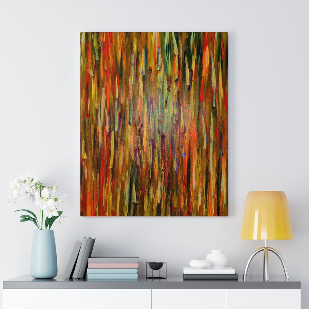Abstract Flames Canvas Painting - Bynelo