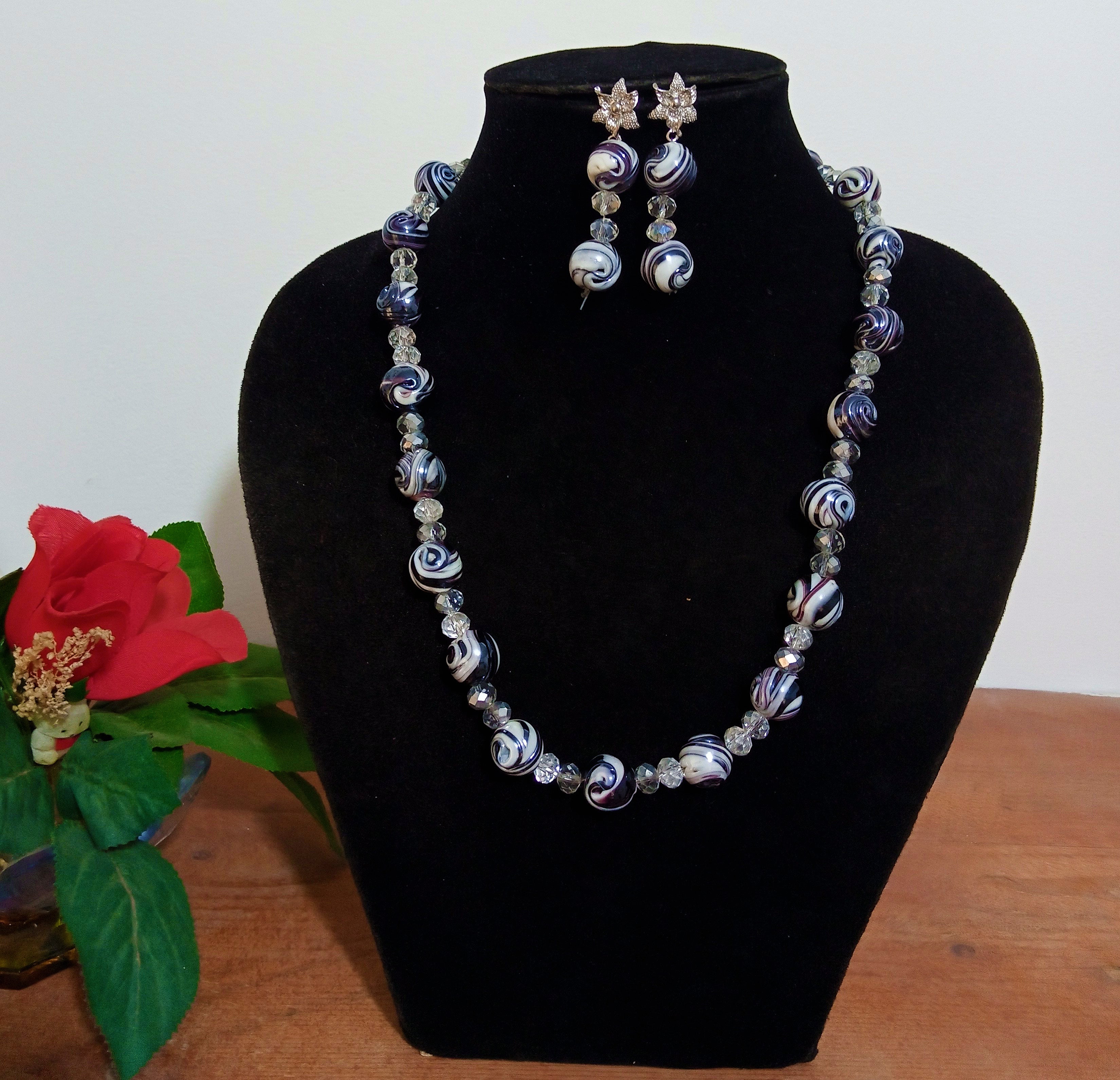 African Crystal Necklace Bead Set - Bynelo