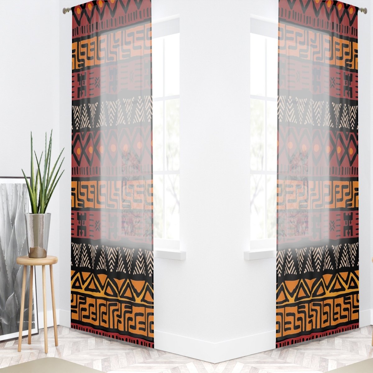 African Curtain Mudcloth Print (Two-Piece) - Bynelo