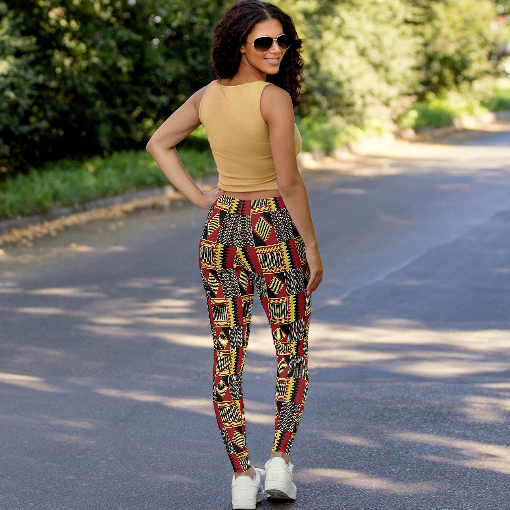 African print yoga clearance pants