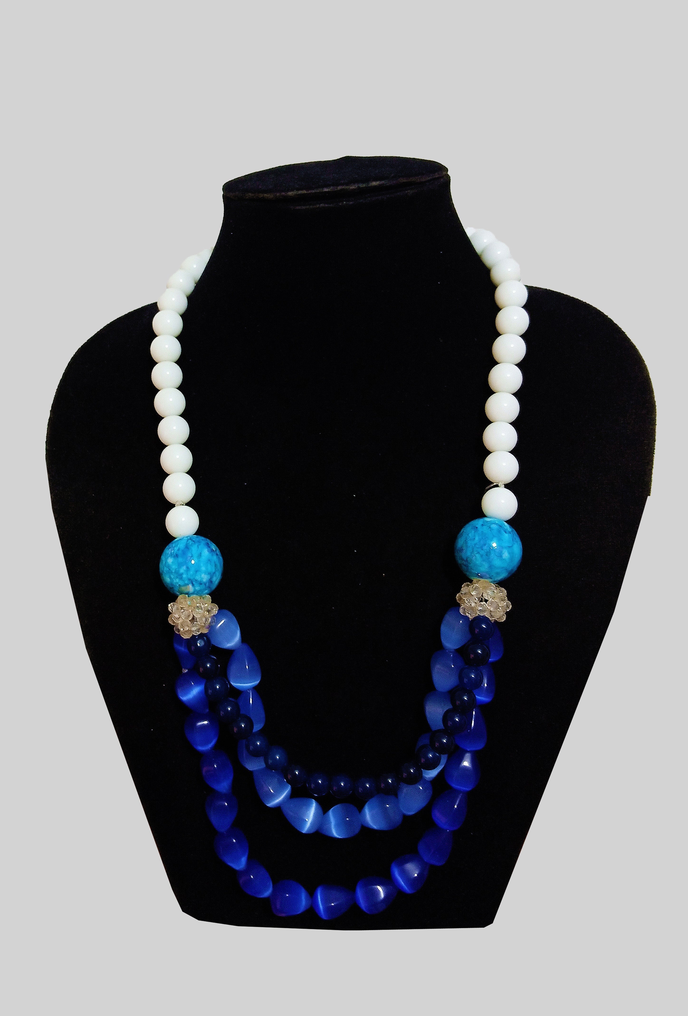 African Layered Beaded Necklace - Bynelo