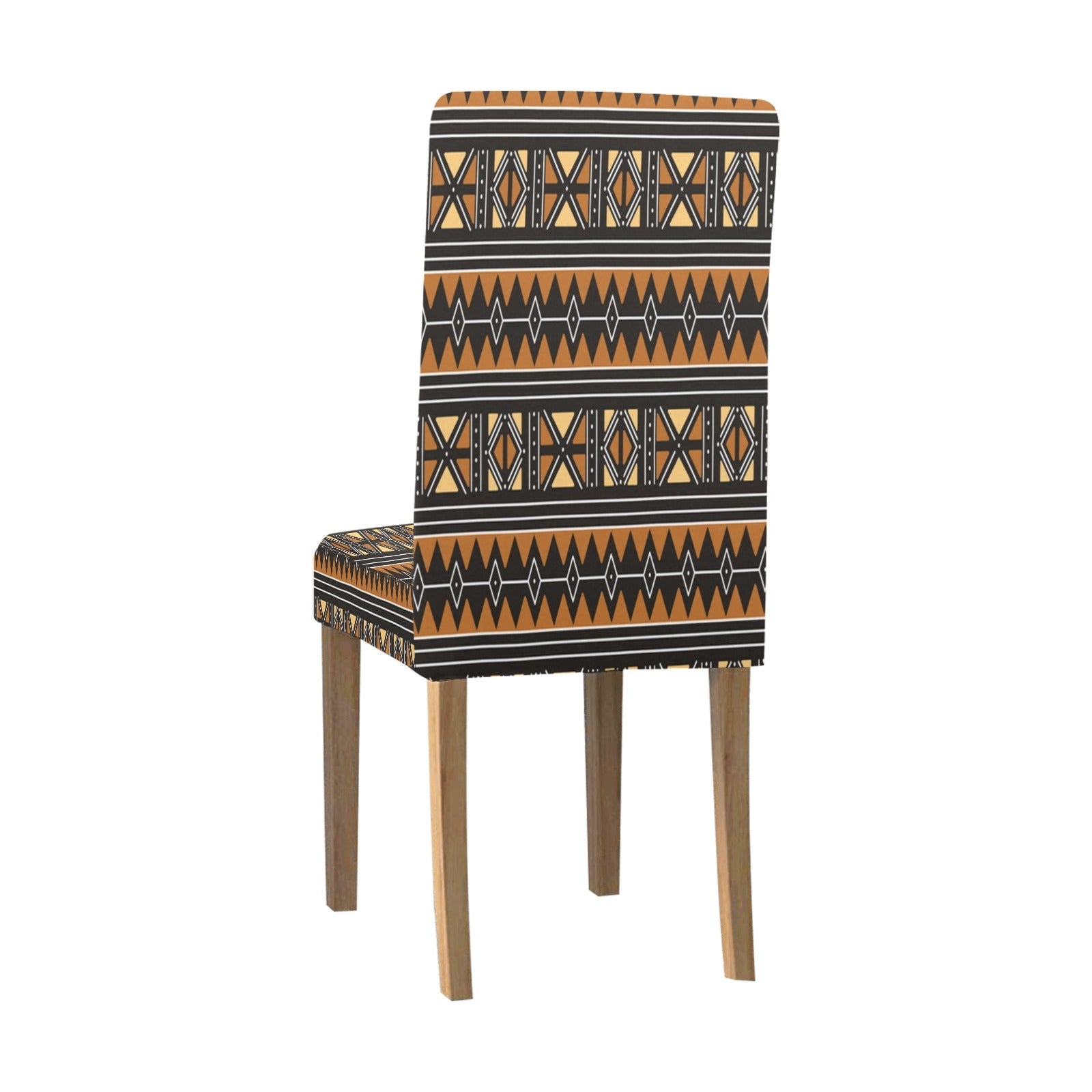 African Mudcloth Print Removable Chair Cover - Bynelo
